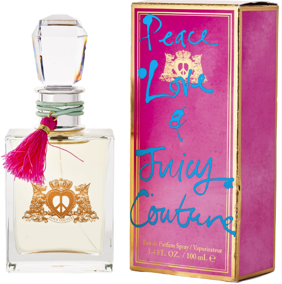 JUICY COUTURE PEACE LOVE & JUICY L 3.4 EDT SPRAY TESTER
*SPECIAL 39.95*