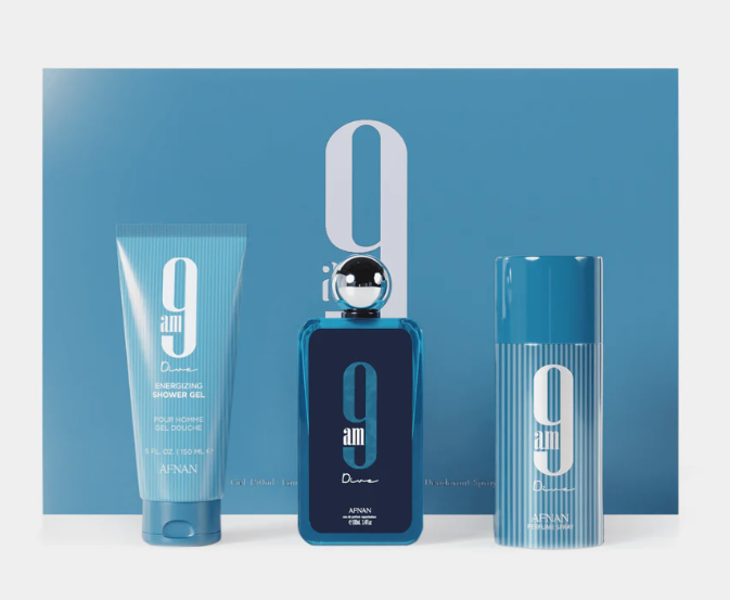 AFNAN 9AM DIVE U 3.4EDP/5.0SG/5.0DEO SPRAY