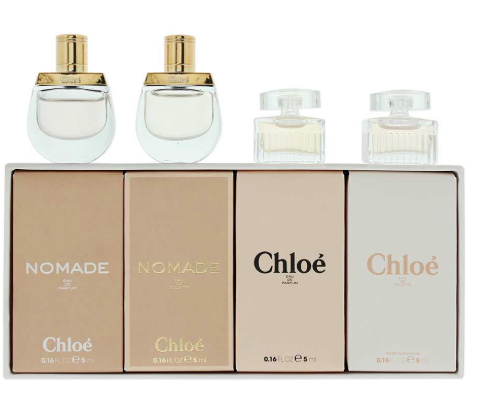 CHLOE L 5 ML x 4 PCS MINI SET (NOMADE EDP / NOMADE EDT / CHLOE EDP / CHLOE EDT).