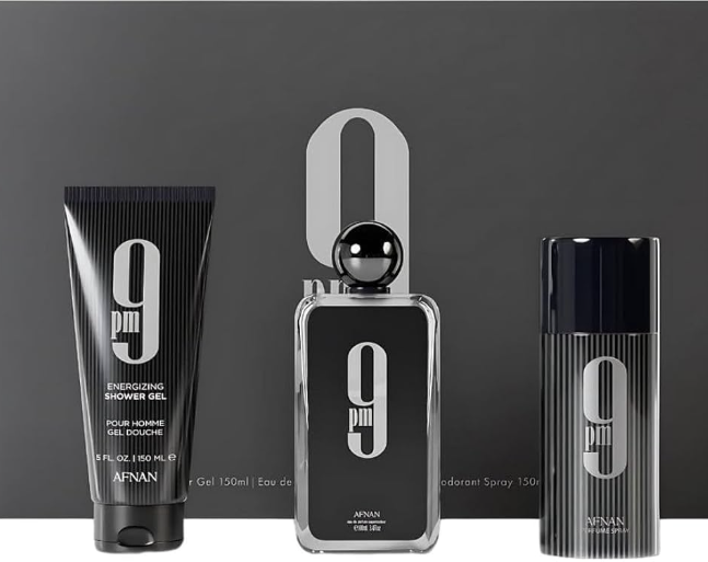 AFNAN 9PM BLACK M 3.4EDP/5.0SG/5.0 DEO SPRAY