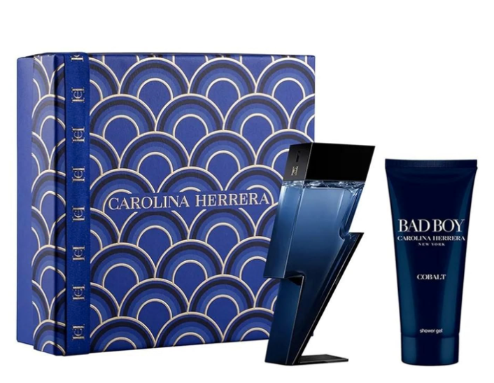 CAROLINA HERRERA BAD BOY COBALT M 3.4 EDP SPRAY / 3.4 SHOWER GEL