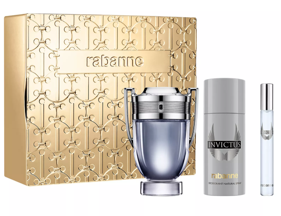 PACO RABANNE INVICTUS M 6.8 EDT SPRAY / 2.5 DEO STICK *METAL BOX*