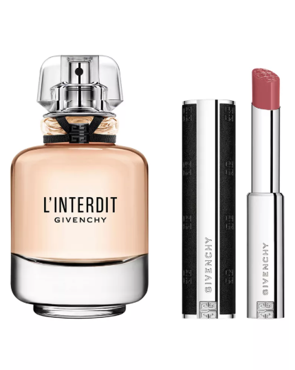 GIVENCHY L'INTERDIT L 2.7 EDP SPRAY / 1.5gr LIPSTICK