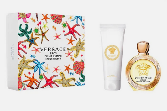 VERSACE EROS POUR FEMME L 3.4 EDT SPRAY / 5.0 BODY LOTION