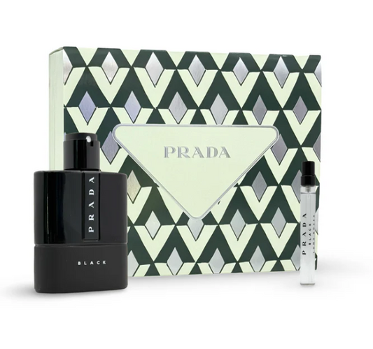 PRADA LUNA ROSSA BLACK M 3.4 EDT SPRAY / 10 ML EDT MINI SPRAY