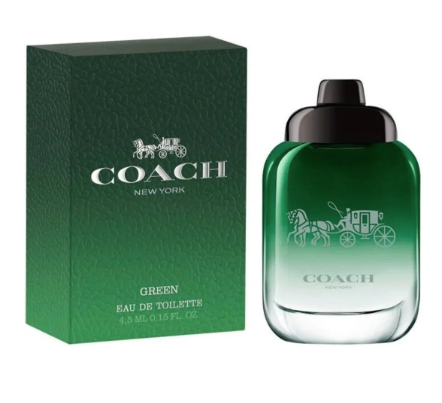 COACH NEW YORK GREEN  M 3.4 EDT SPRAY TESTER