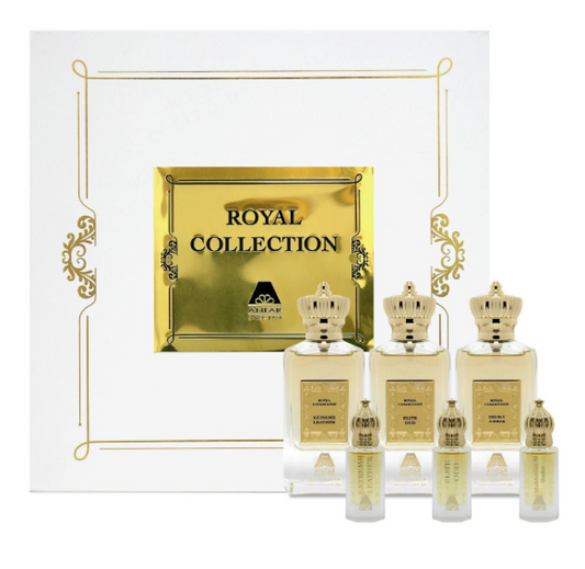 ANFAR THE ROYAL COLLECTION (SMOKEY AMBER 1.7 EDP / EXTREME LEATHER 1.7 EDP / ELITE OUD 1.7 EDP / VIALS)