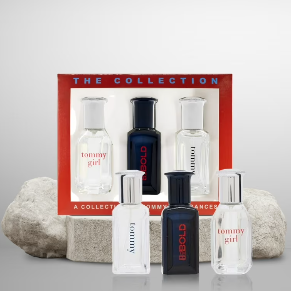 TOMMY HILFIGER 3 x 0.5oz (TOMMY GIRL / THE BOLD / TOMMY COLOGNE).