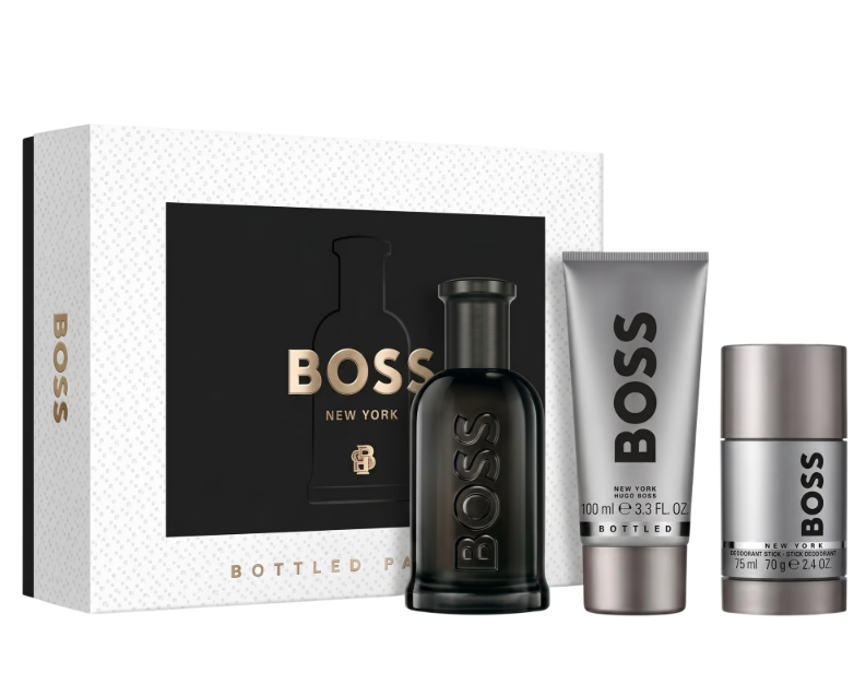 HUGO BOSS BOTTLED M 3.4 PARFUM SPRAY/3.4SG/2.5DEO STICK