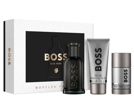 HUGO BOSS BOTTLED M 3.4 PARFUM SPRAY/3.4SG/2.5DEO STICK