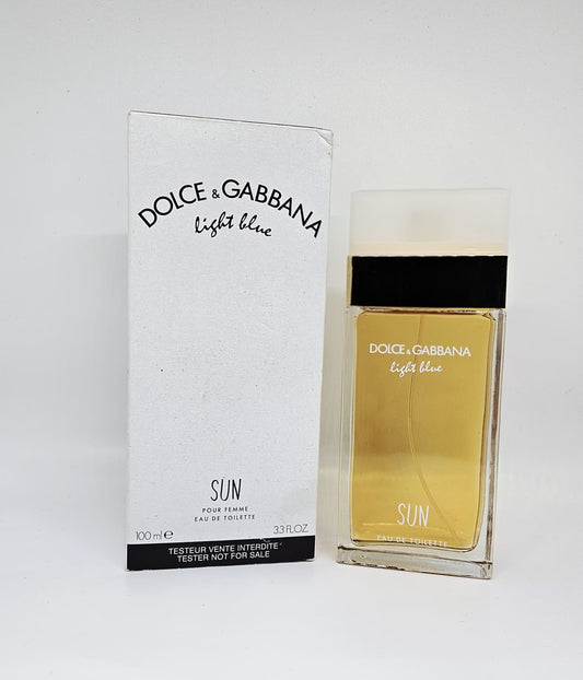 DOLCE & GABBANA LIGHT BLUE SUN L 3.4 EDT SPRAY TESTER